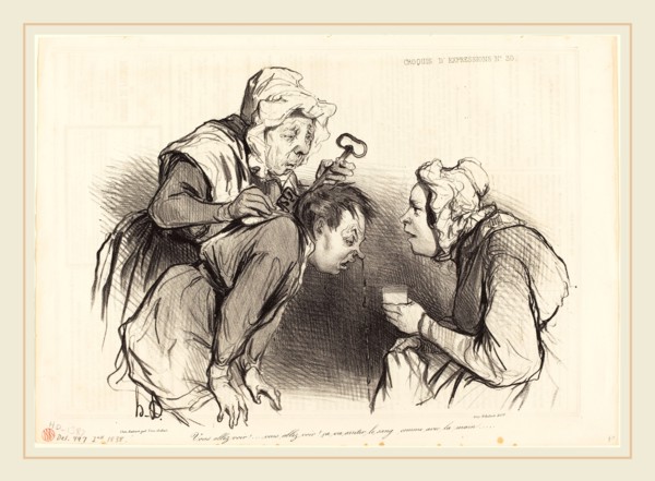 Honoré Daumier (French, 1808-1879), Vous allez voir! Ã§a va arrÃªter le sang..., 1838, lithograph