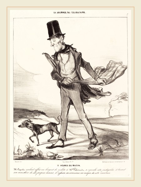 Honoré Daumier (French, 1808-1879), 11 heures du matin, 1839, crayon lithograph in black on wove