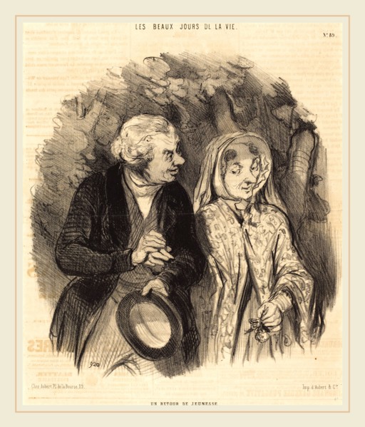 Honoré Daumier (French, 1808-1879), Un Retour de jeunesse, 1846, lithograph
