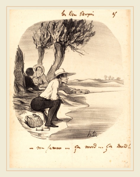 Honoré Daumier (French, 1808-1879), Ma femme Ã§a mord Ã§a mord!, 1846, lithograph