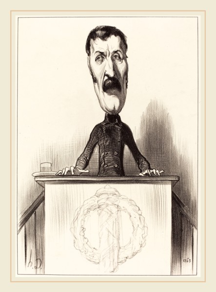 Honoré Daumier (French, 1808-1879), Jules Bastide, 1849, lithograph
