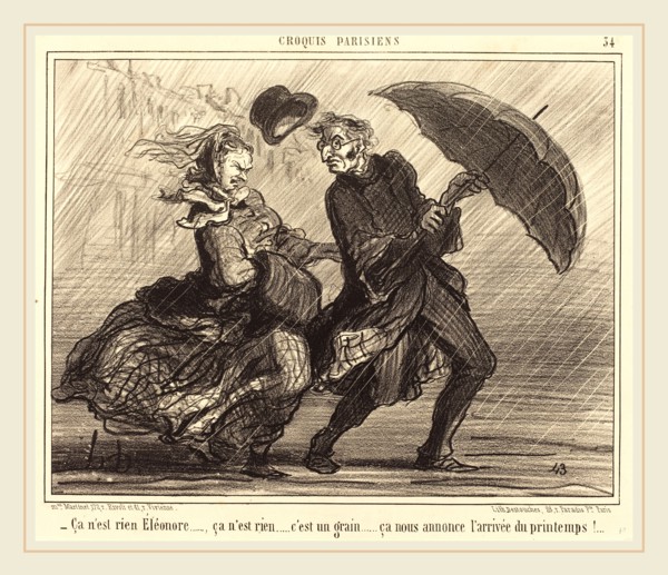 Honoré Daumier (French, 1808-1879), Ã§a n'est rien Ãâléonoreca n'est rien, published 1857,