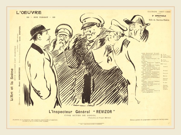 Hermann-Paul (French, 1864-1940), L'Inspecteur Général Revizor, 1898, photorelief on wove paper
