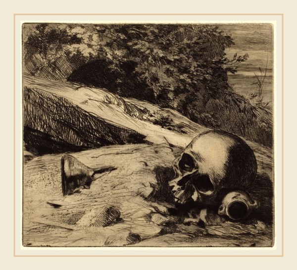 Jules-Ferdinand Jacquemart (French, 1837-1880), Earth, 1863, etching and drypoint on cream laid