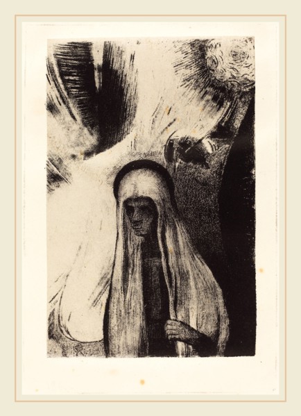 Odilon Redon (French, 1840-1916), La Vieille: Que Crains-tu? Un large trou Noir! Il est vide
