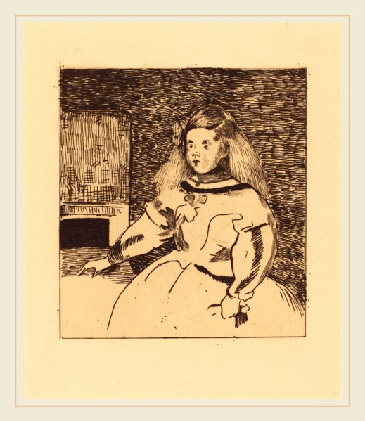 Edouard Manet after Diego VelÃ¡zquez (French, 1832-1883), The Infanta Marguerita (Infante