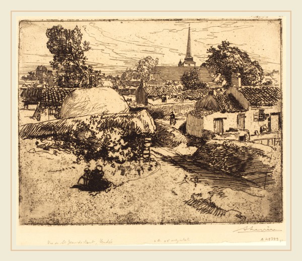Auguste LepÃ¨re (French, 1849-1918), View of St.-Jean-de-Mont, Vendee (Vue de St.-Jean-de-Mont,
