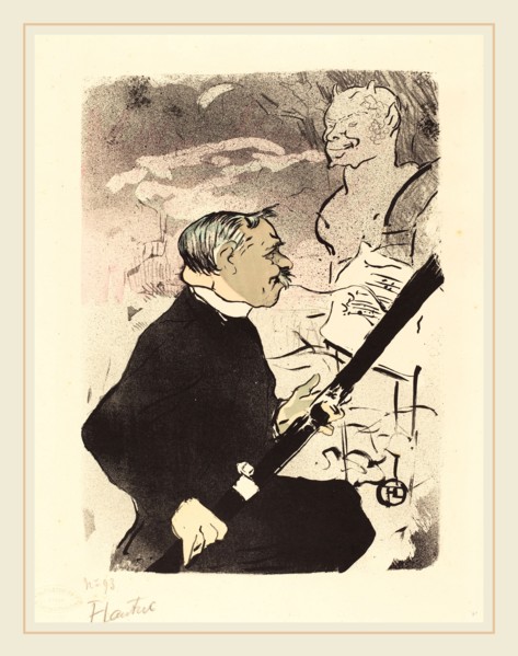 Henri de Toulouse-Lautrec (French, 1864-1901), For You (Pour toi!), 1893, 4-color lithograph on