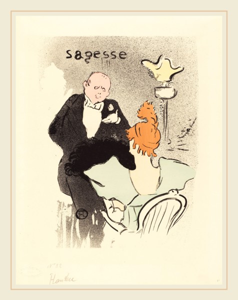 Henri de Toulouse-Lautrec (French, 1864-1901), Wisdom (Sagesse), 1893, 5-color lithograph
