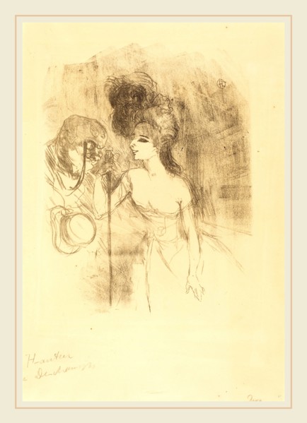 Henri de Toulouse-Lautrec (French, 1864-1901), Anna Held and Baldy (Anna Held et Baldy), 1896,
