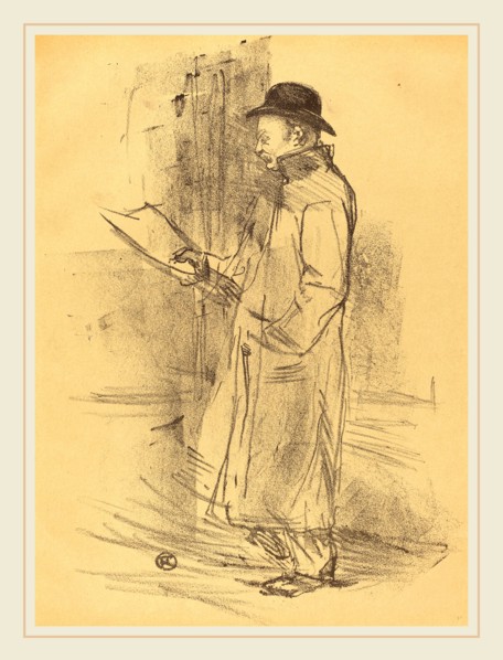 Henri de Toulouse-Lautrec (French, 1864-1901), Benefit for Firmin Gémier, 1897, lithograph in black