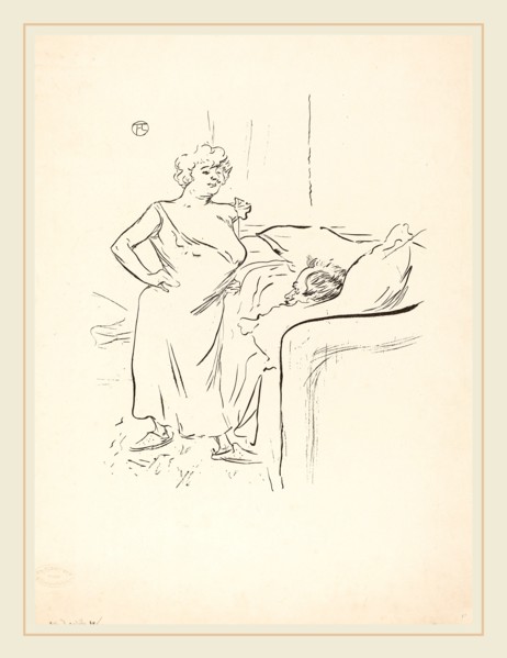 Henri de Toulouse-Lautrec, Man and Woman, French, 1864-1901, photomechanical process