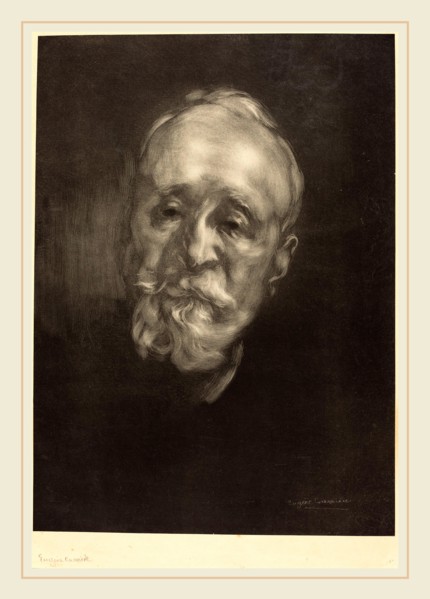 EugÃ¨ne CarriÃ¨re (French, 1849-1906), Pierre Puvis de Chavannes, 1897, lithograph