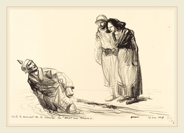 Jean-Louis Forain, Voila le Moment de te Chantes "Wacht am Rhein", French, 1852-1931, 1914-1919,