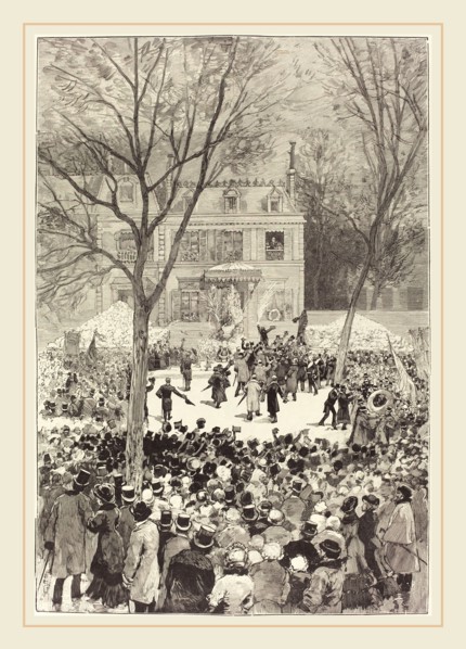 Daniel Vierge (Spanish, 1851-1904), Manifestation populaire du 27 Février pour fÃªter le 80 année