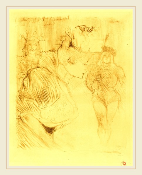 Henri de Toulouse-Lautrec (French, 1864-1901), Lender Bowing (Lender saluant), 1895, lithograph in
