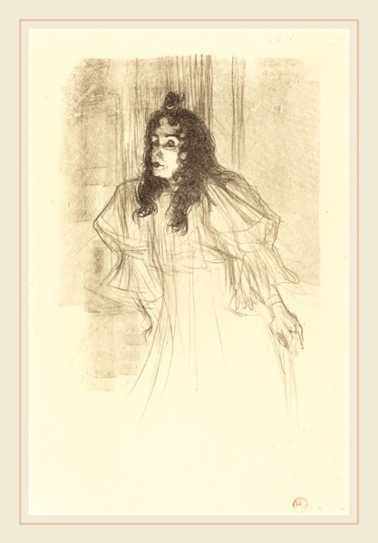 Henri de Toulouse-Lautrec (French, 1864-1901), Miss May Belfort Bare-Headed (Miss May Belfort en