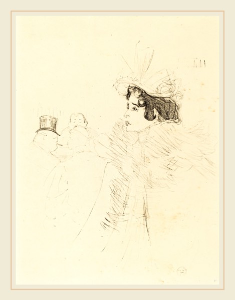 Henri de Toulouse-Lautrec (French, 1864-1901), Miss May Belfort in the Irish and American Bar, rue