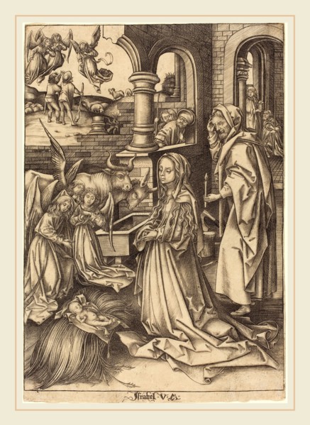 Israhel van Meckenem after Hans Holbein the Elder (German, c. 1445-1503), The Nativity, c.
