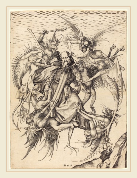 Martin Schongauer (German, c. 1450-1491), The Tribulations of Saint Anthony, c. 1470-1475,