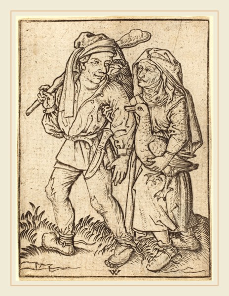 Wenzel von Olmutz after Master of the Housebook (German, active 1481-1497), Farmer and Wife with