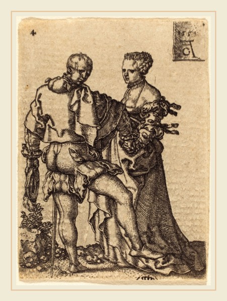 Heinrich Aldegrever (German, 1502-1555-1561), Dancing Couple, 1551, engraving