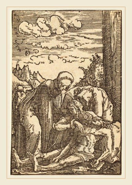 Albrecht Altdorfer (German, 1480 or before-1538), The Lamentation of Christ, c. 1513, woodcut