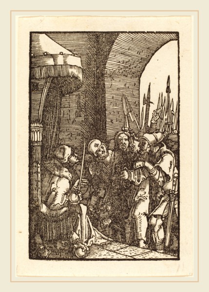 Albrecht Altdorfer (German, 1480 or before-1538), Christ before Caiaphas, c. 1513, woodcut