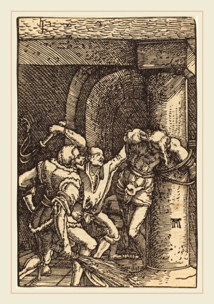Albrecht Altdorfer (German, 1480 or before-1538), The Flagellation of Christ, c. 1513, woodcut