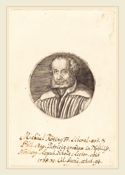 Barthel Beham (German, 1502-1540), Michael Roting, engraving