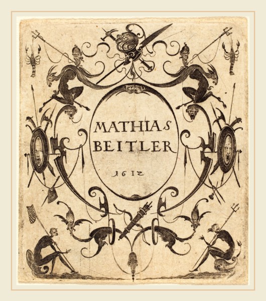 Mathias Beutler (German, active c. 1582-active 1614), Ornament, engraving