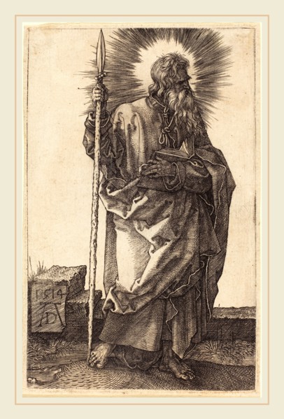 Albrecht DÃ¼rer (German, 1471-1528), Saint Thomas, 1514, engraving