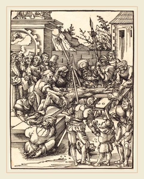 Lucas Cranach the Elder (German, 1472-1553), Saint Bartholomew, woodcut