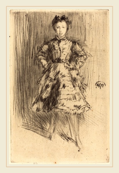 James McNeill Whistler (American, 1834-1903), Elinor Leyland, 1873, drypoint