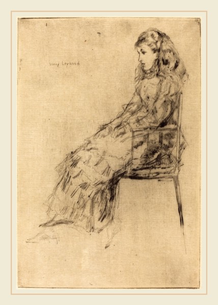 James McNeill Whistler (American, 1834-1903), Fanny Leyland, 1873, drypoint