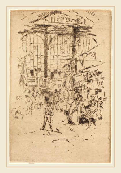 James McNeill Whistler (American, 1834-1903), Clothes Exchange, No.II, c. 1886-1888, etching