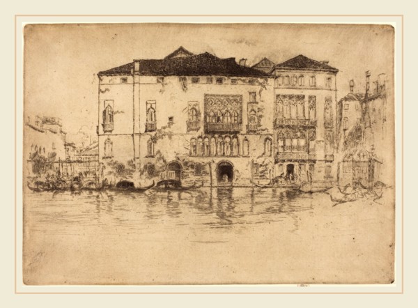 James McNeill Whistler (American, 1834-1903), The Palaces, 1880, etching and drypoint