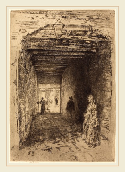 James McNeill Whistler (American, 1834-1903), The Beggars, 1879-1880, etching
