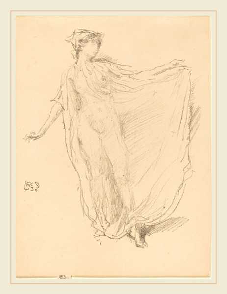 James McNeill Whistler (American, 1834-1903), The Dancing Girl, 1890, lithograph