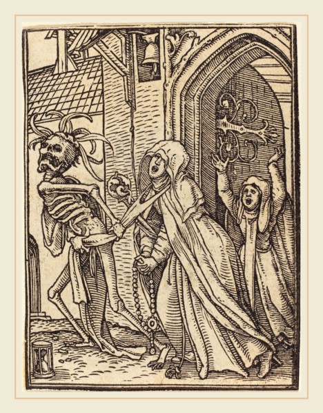 Hans Holbein the Younger (German, 1497-1498-1543), Abbess, woodcut