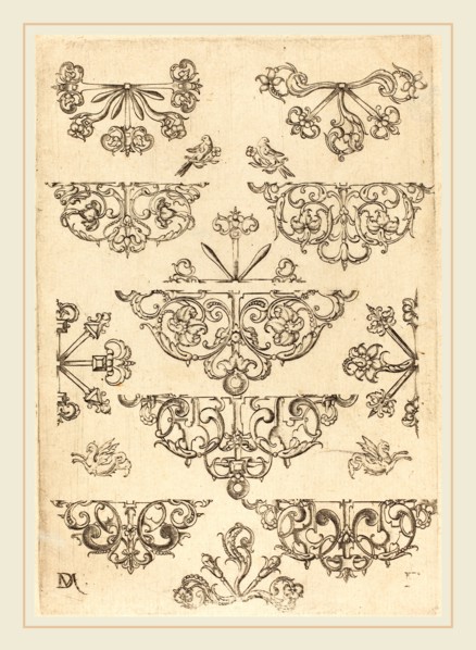Daniel Mignot (German, active 1593-1596), Twelve Studs, engraving