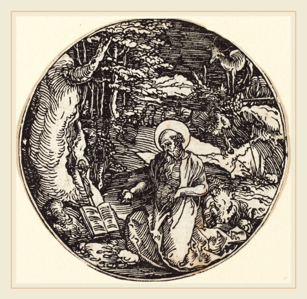 Attributed to Hans Springinklee (German, active 1512-1522), Saint Jerome in Penitence, woodcut