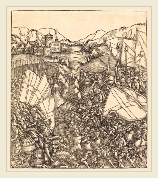 Hans Springinklee (German, active 1512-1522), The War at Hainault, woodcut