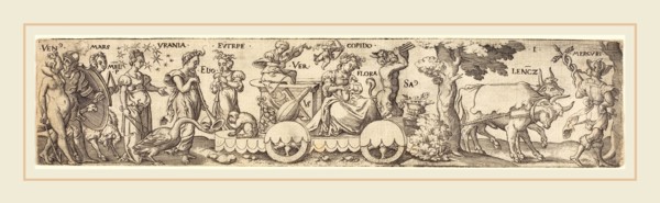 Virgil Solis (German, 1514-1562), Spring, engraving
