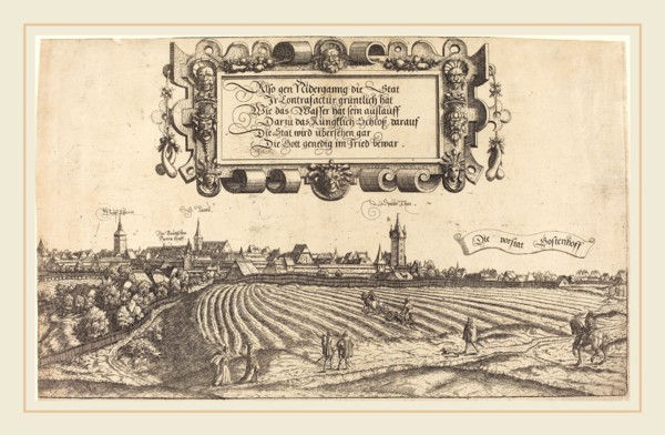 Hans Sebald Lautensack (German, 1524-1561-1566), View of Nuremberg from the West [right section],