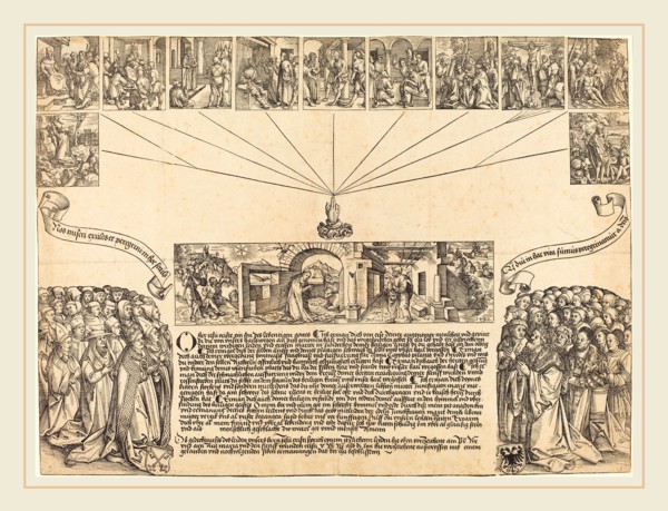 Wolf Traut (German, c. 1486-1520), The Nativity, woodcut