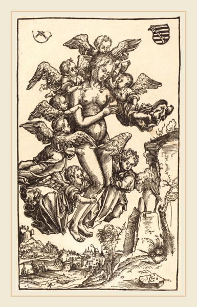 Lucas Cranach the Elder (German, 1472-1553), The Ecstasy of Saint Mary Magdalene, 1506, woodcut
