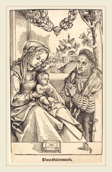 Lucas Cranach the Elder (German, 1472-1553), The Virgin and Child Adored by Frederic the Wise of