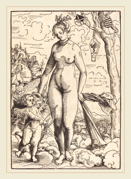 Lucas Cranach the Elder (German, 1472-1553), Venus and Cupid, dated 1506 (probably executed c.