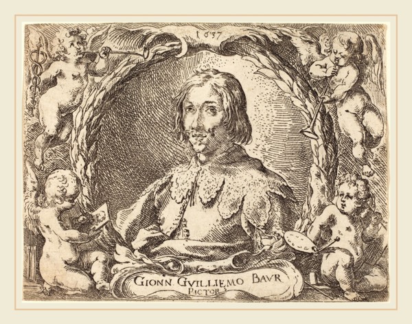 Johann Wilhelm Baur (German, 1607-1641), Capricci di varie battaglie (Frontispiece), 1635, etching
